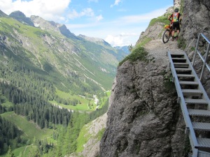 Ladder on the Schrofen Pass 