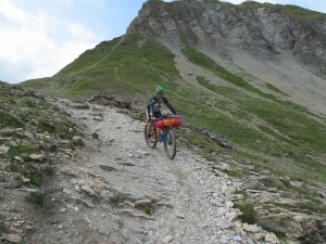 Downhill from Fima Pass. 